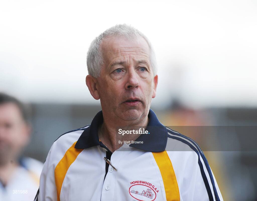 4 October 2009; Michael Duffin, Horeswood, manager. Wexford County Senior Football Final, Horeswood v St Anne's, Wexford Park, Wexford. Picture credit: Matt Browne / SPORTSFILE