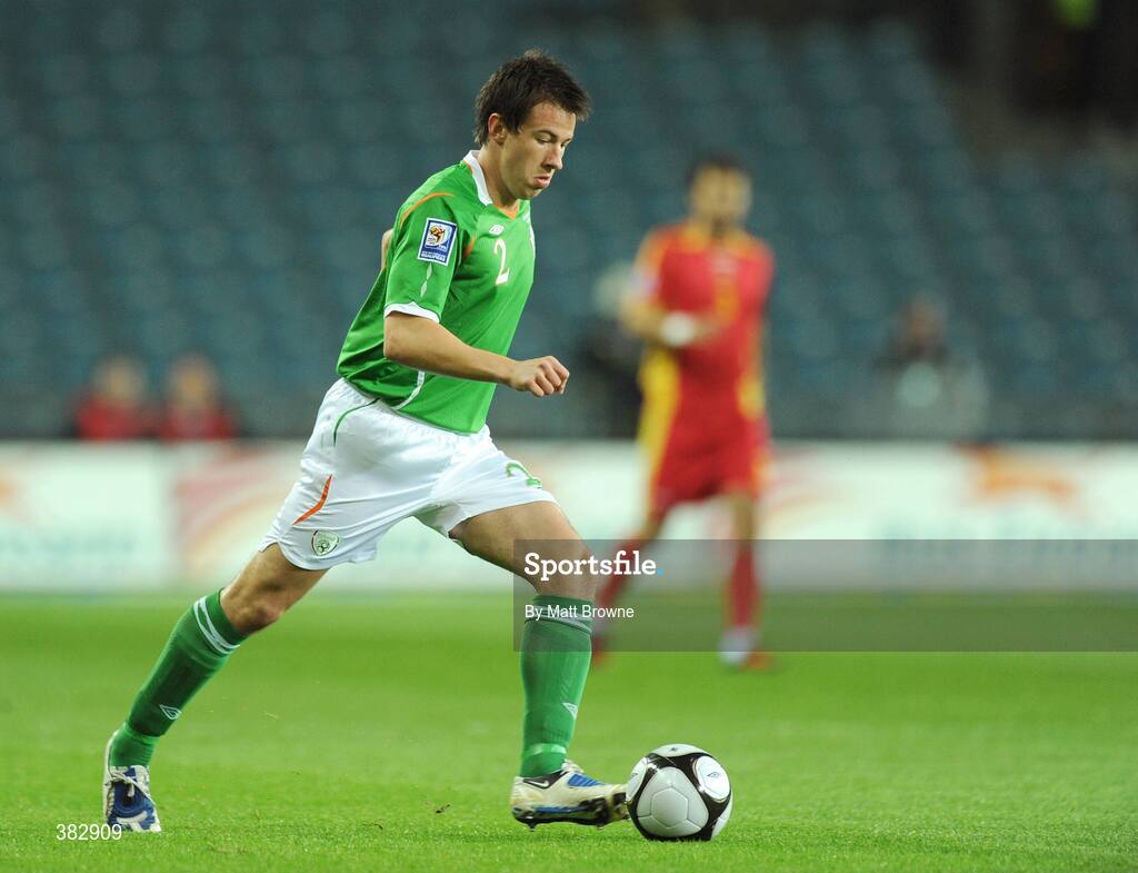14 October 2009; Sean St. Ledger, Republic of Ireland. 2010 FIFA World Cup Qualifier, Republic of Ireland v Montenegro, Croke Park, Dublin. Picture credit: Matt Browne / SPORTSFILE
