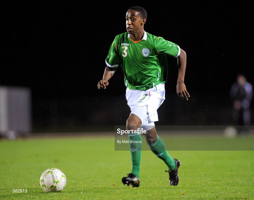 13 October 2009; Cian Hughton, Republic of Ireland. UEFA European U21 Championship Qualifier, Republic of Ireland v Switzerland, RSC, Waterford. Picture credit: Matt Browne / SPORTSFILE