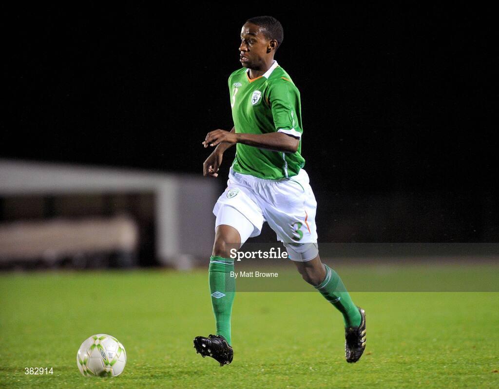 13 October 2009; Cian Hughton, Republic of Ireland. UEFA European U21 Championship Qualifier, Republic of Ireland v Switzerland, RSC, Waterford. Picture credit: Matt Browne / SPORTSFILE