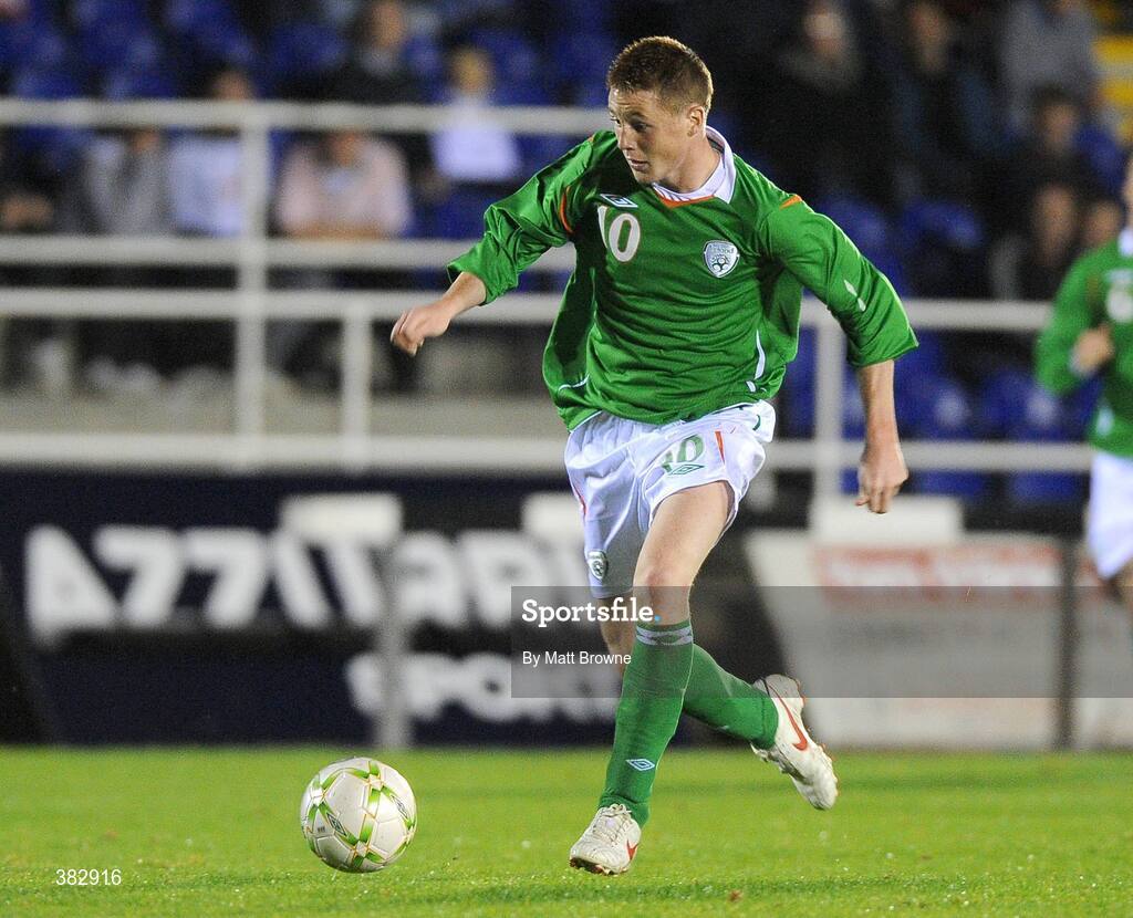 13 October 2009; James McCarthy, Republic of Ireland. UEFA European U21 Championship Qualifier, Republic of Ireland v Switzerland, RSC, Waterford. Picture credit: Matt Browne / SPORTSFILE