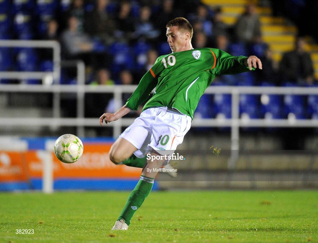 13 October 2009; James McCarthy, Republic of Ireland. UEFA European U21 Championship Qualifier, Republic of Ireland v Switzerland, RSC, Waterford. Picture credit: Matt Browne / SPORTSFILE