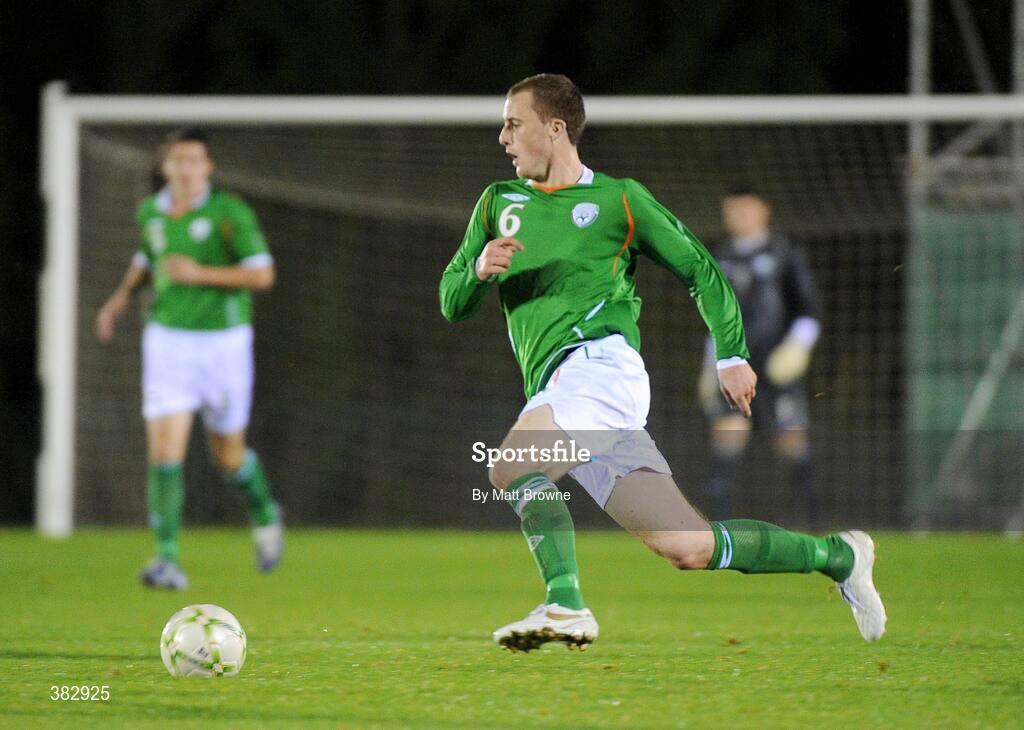 13 October 2009; Scott Davies, Republic of Ireland. UEFA European U21 Championship Qualifier, Republic of Ireland v Switzerland, RSC, Waterford. Picture credit: Matt Browne / SPORTSFILE