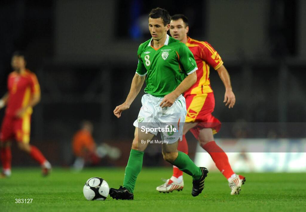 14 October 2009; Liam Miller, Republic of Ireland. 2010 FIFA World Cup Qualifier, Republic of Ireland v Montenegro, Croke Park, Dublin. Picture credit: Pat Murphy / SPORTSFILE