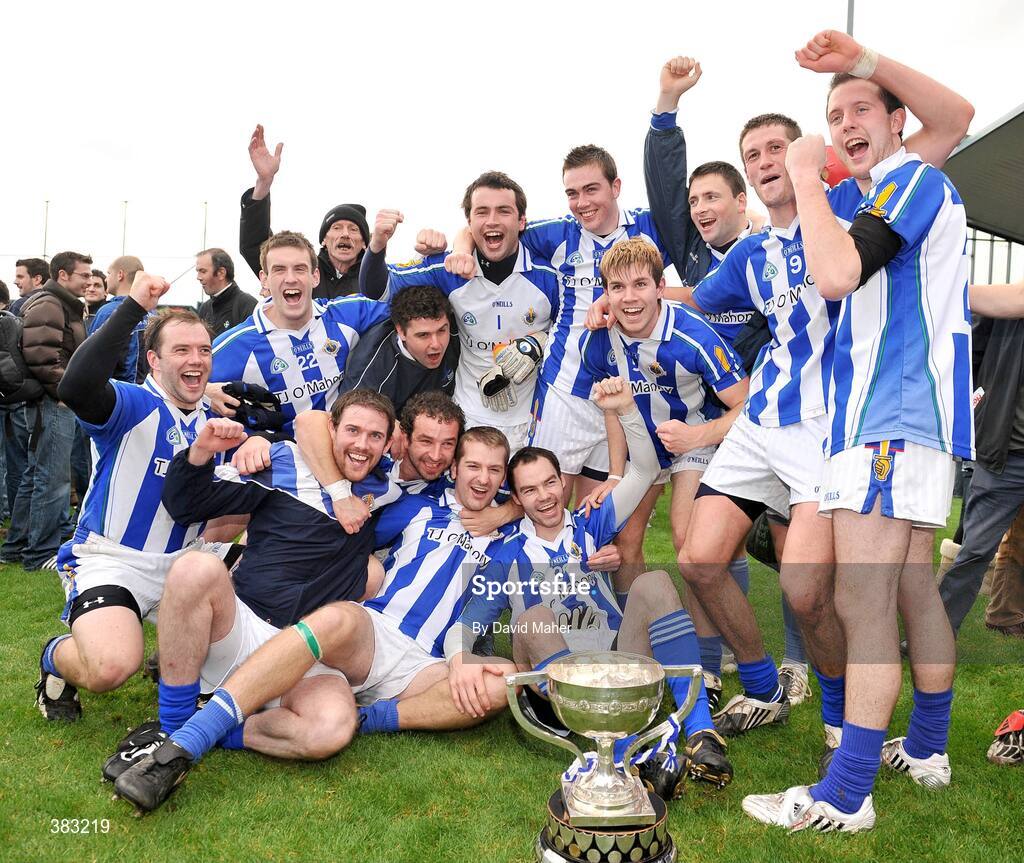 18 October 2009; Ballyboden St. Enda's players celebrate at the end of the game. Dublin County Senior Football Final, Ballyboden St. Enda's v St. Jude's, Parnell Park, Dublin. Picture credit: David Maher / SPORTSFILE