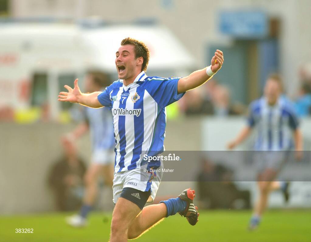 18 October 2009; Shane Durkin, Ballyboden St. Enda's, celebrates at the end of the game. Dublin County Senior Football Final, Ballyboden St. Enda's v St. Jude's, Parnell Park, Dublin. Picture credit: David Maher / SPORTSFILE