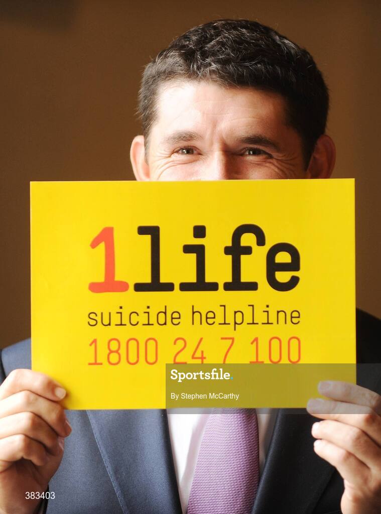 21 October 2009; Golfer Padraig Harrington at the launch of 1Life, a new 24 hour national suicide prevention helpline offering confidential advice and support nationwide for callers in need of help, and is available 24 hours a day, seven days a week. Launch of 1Life, National Suicide Prevention Helpline, Royal College of Surgeons in Ireland, St. Stephens Green, Dublin. Picture credit: Stephen McCarthy / SPORTSFILE