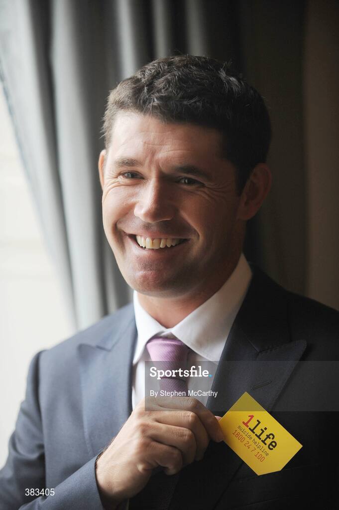 21 October 2009; Golfer Padraig Harrington at the launch of 1Life, a new 24 hour national suicide prevention helpline offering confidential advice and support nationwide for callers in need of help, and is available 24 hours a day, seven days a week. Launch of 1Life, National Suicide Prevention Helpline, Royal College of Surgeons in Ireland, St. Stephens Green, Dublin. Picture credit: Stephen McCarthy / SPORTSFILE