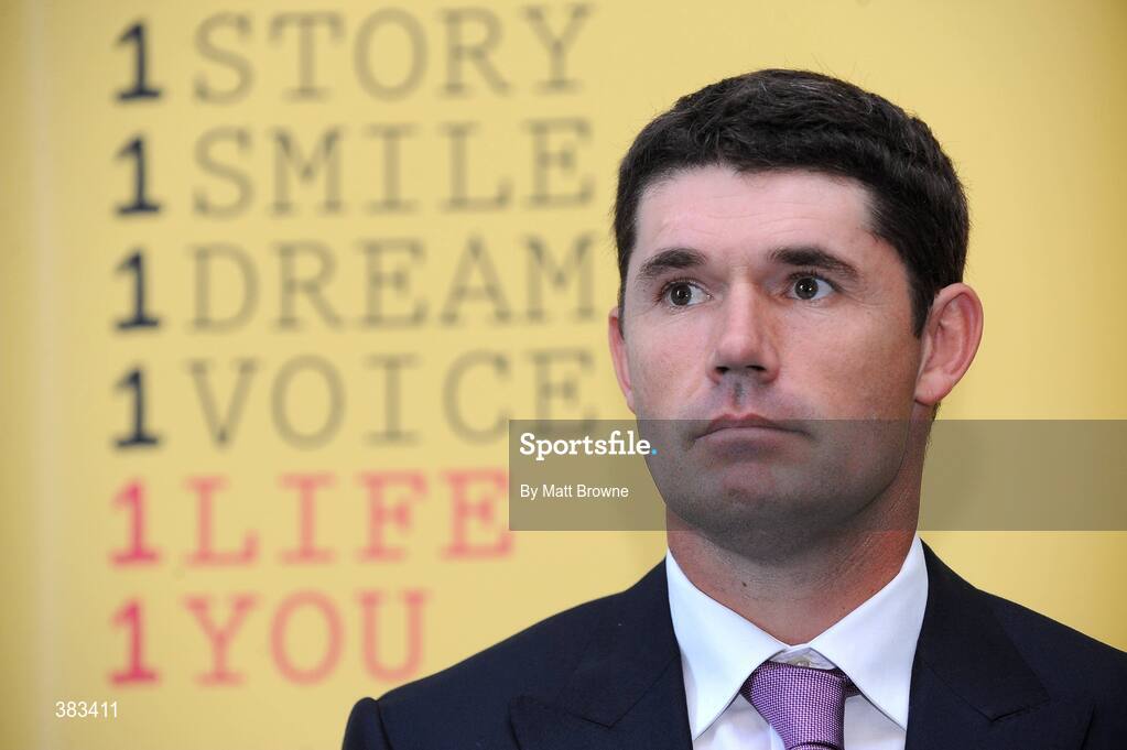 21 October 2009; Golfer Padraig Harrington at the launch of 1Life, a new 24 hour national suicide prevention helpline offering confidential advice and support nationwide for callers in need of help, and is available 24 hours a day, seven days a week. Launch of 1Life, National Suicide Prevention Helpline, Royal College of Surgeons in Ireland, St. Stephens Green, Dublin. Picture credit: Matt Browne / SPORTSFILE