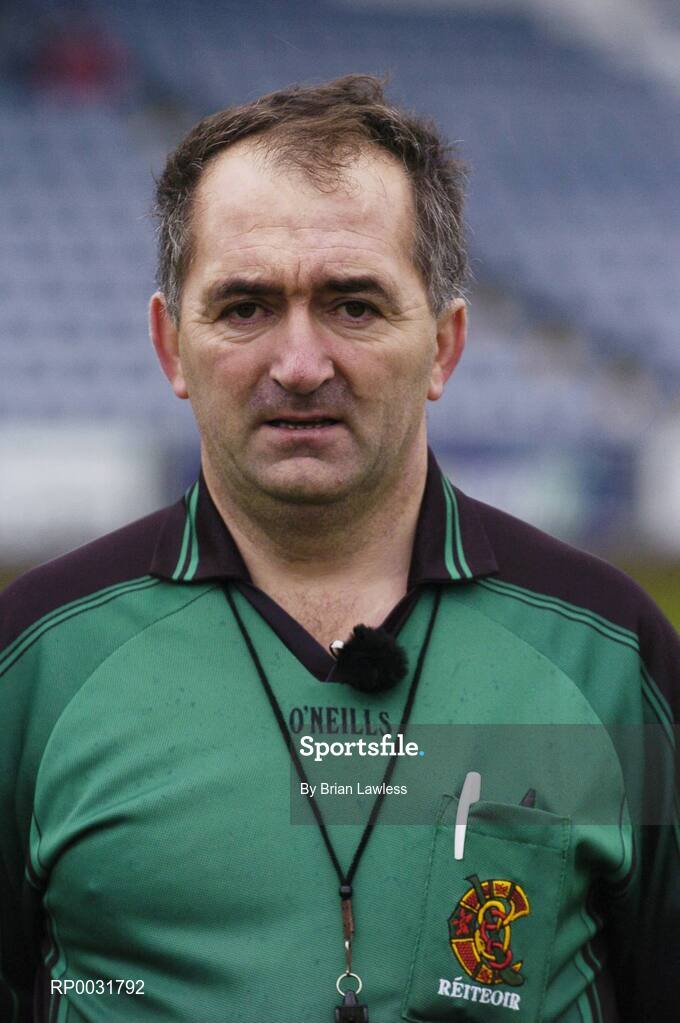 19 November 2006; Oliver Webb, referee. All-Ireland Junior Camogie Championship Final, Harps v Keady, O'Moore Park, Portlaoise, Co. Laois. Picture credit: Brian Lawless / SPORTSFILE