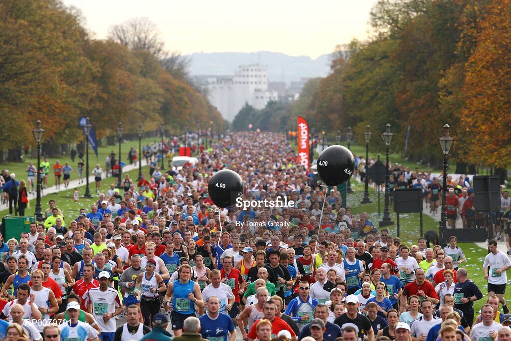 26 October 2009; A general view of competitors in the Phoenix Park, in action during the Lifestyle Sports - adidas Dublin Marathon 2009. Phoenix Park, Dublin. Picture credit: Tomas Greally / SPORTSFILE