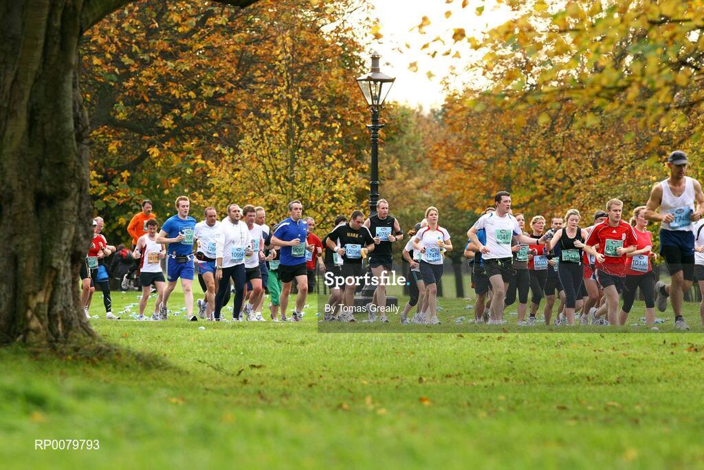 26 October 2009; A general view of competitors in the Phoenix Park, in action during the Lifestyle Sports - adidas Dublin Marathon 2009. Phoenix Park, Dublin. Picture credit: Tomas Greally / SPORTSFILE