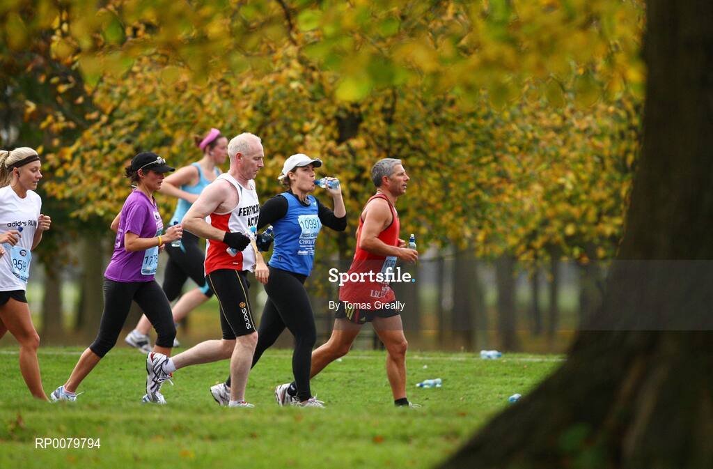 26 October 2009; A general view of competitors in the Phoenix Park, in action during the Lifestyle Sports - adidas Dublin Marathon 2009. Phoenix Park, Dublin. Picture credit: Tomas Greally / SPORTSFILE
