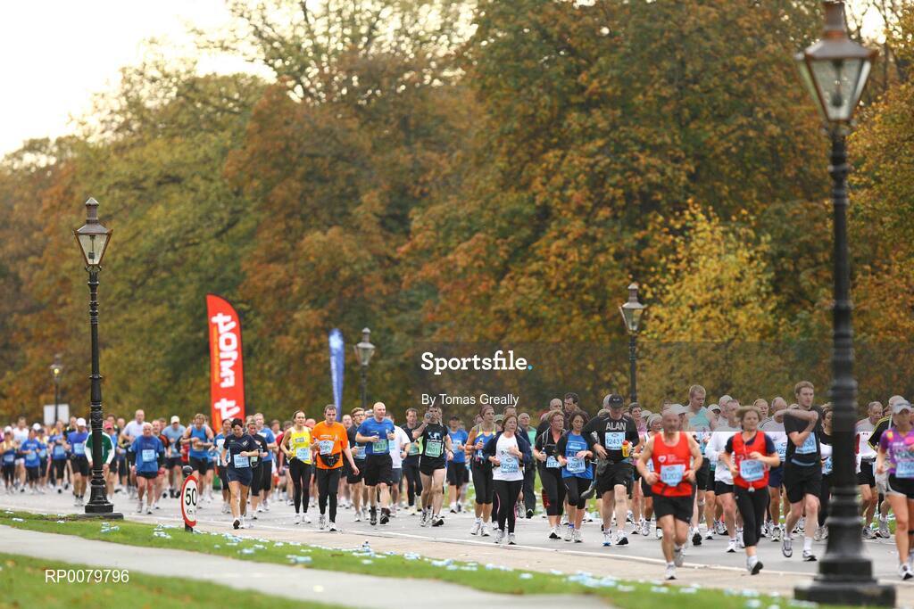 26 October 2009; A general view of competitors in the Phoenix Park, in action during the Lifestyle Sports - adidas Dublin Marathon 2009. Phoenix Park, Dublin. Picture credit: Tomas Greally / SPORTSFILE