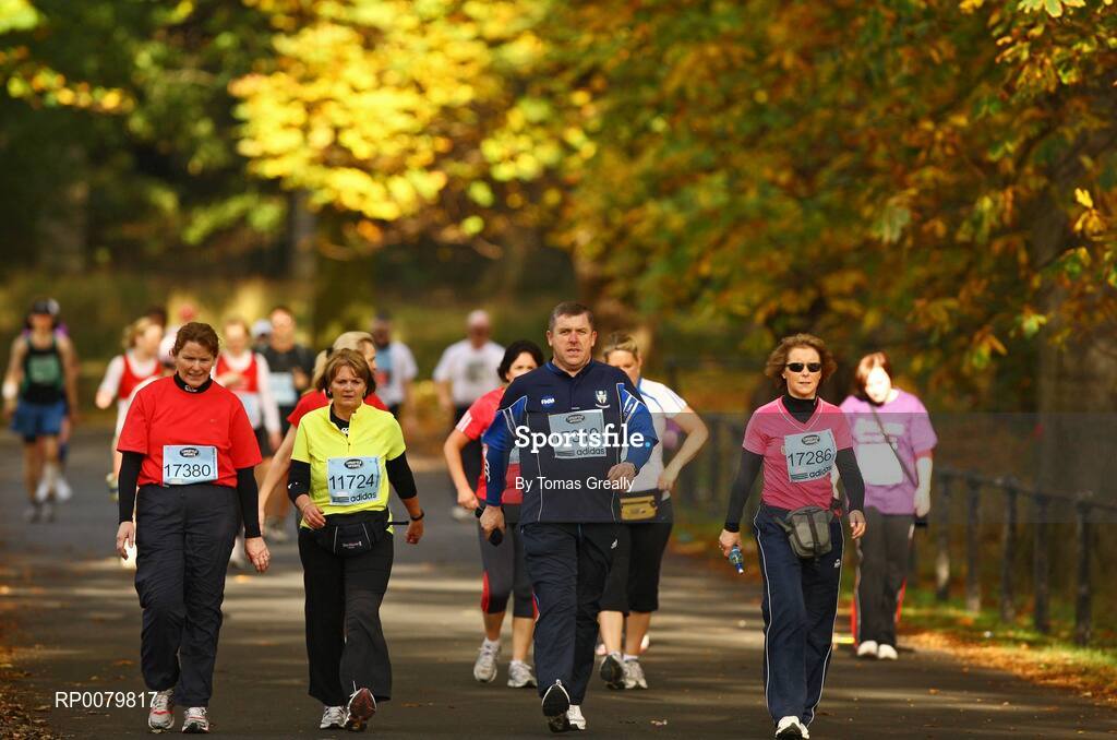26 October 2009; A general view of walking competitors, in action during the Lifestyle Sports - adidas Dublin Marathon 2009. Phoenix Park, Dublin. Picture credit: Tomas Greally / SPORTSFILE
