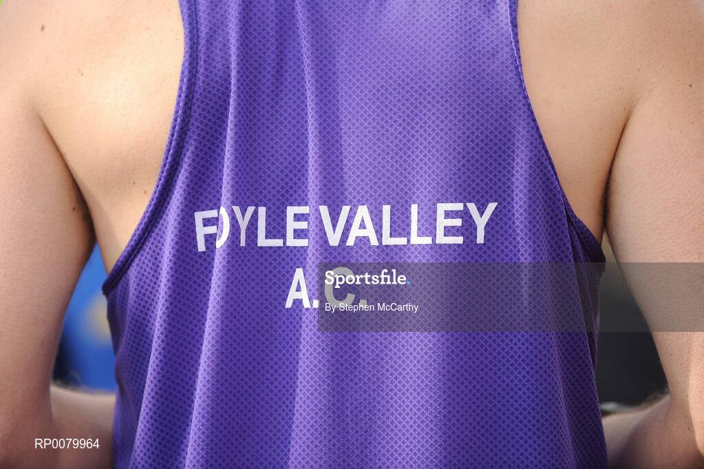 26 October 2009; A general view of a Foyle Valley A.C., singlet during the Lifestyle Sports - adidas Dublin Marathon 2009. Merrion Square, Dublin. Picture credit: Stephen McCarthy / SPORTSFILE