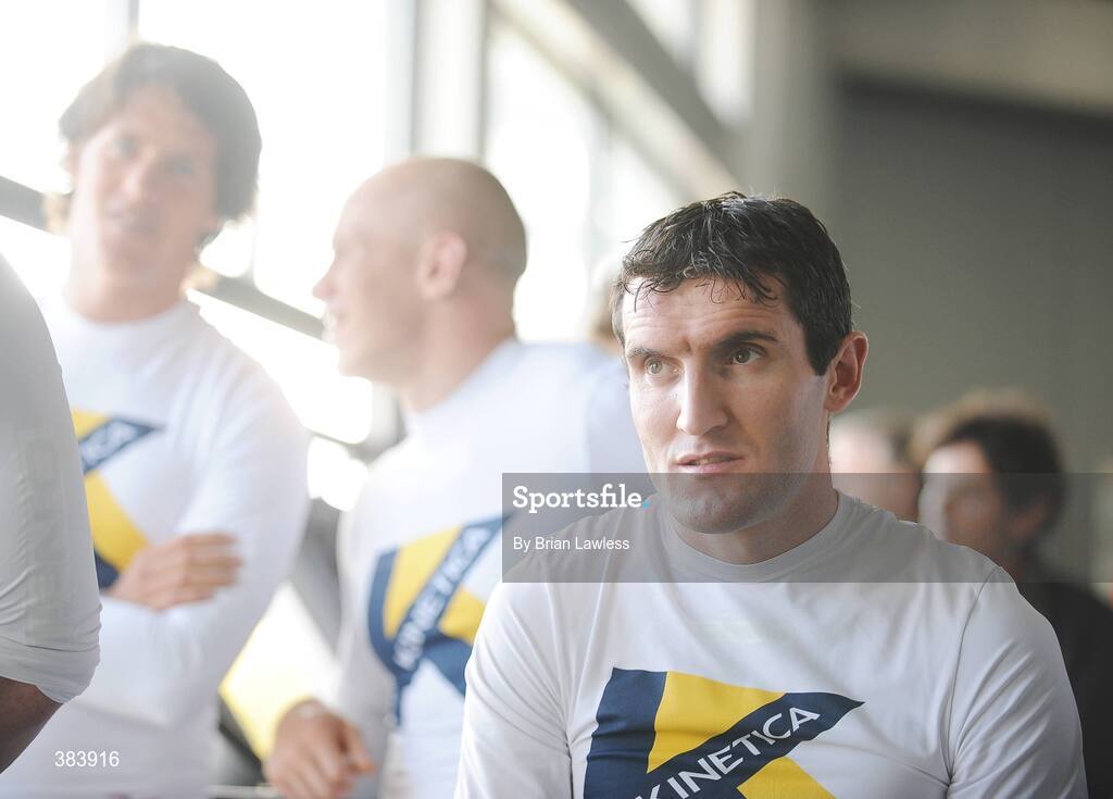 28 October 2009; Kinetica Sports Ltd. today launched a suite of revolutionary new sports nutritional  products aimed at maximising sports performance and physical conditioning of both amateur and professional athletes alike. At the launch is Brand Ambassador and Cork football star Graham Canty. Media Launch of Kinetica Sports Nutrition Range, Irishtown Stadium, Dublin. Picture credit: Brian Lawless / SPORTSFILE
