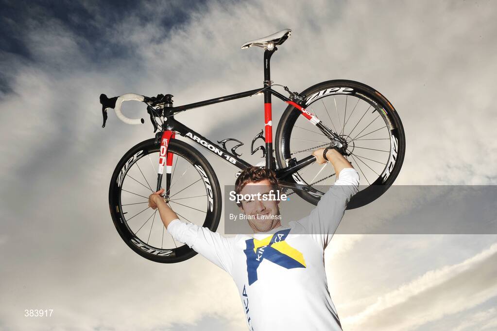 28 October 2009; Kinetica Sports Ltd. today launched a suite of revolutionary new sports nutritional  products aimed at maximising sports performance and physical conditioning of both amateur and professional athletes alike. At the launch Irish Triathalon star and Brand Ambassador Bryan Keane. Media Launch of Kinetica Sports Nutrition Range, Irishtown Stadium, Dublin. Picture credit: Brian Lawless / SPORTSFILE