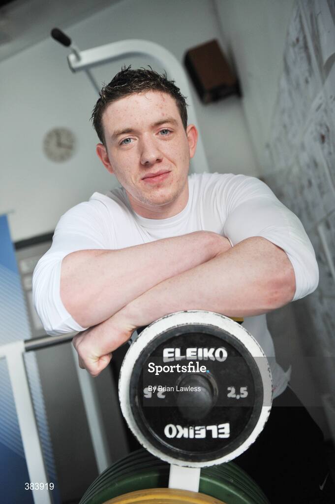 28 October 2009; Irish Power Lifter Dave Foster. Media Launch of Kinetica Sports Nutrition Range, Irishtown Stadium, Dublin. Picture credit: Brian Lawless / SPORTSFILE
