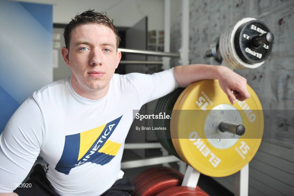 28 October 2009; Irish Power Lifter Dave Foster. Media Launch of Kinetica Sports Nutrition Range, Irishtown Stadium, Dublin. Picture credit: Brian Lawless / SPORTSFILE