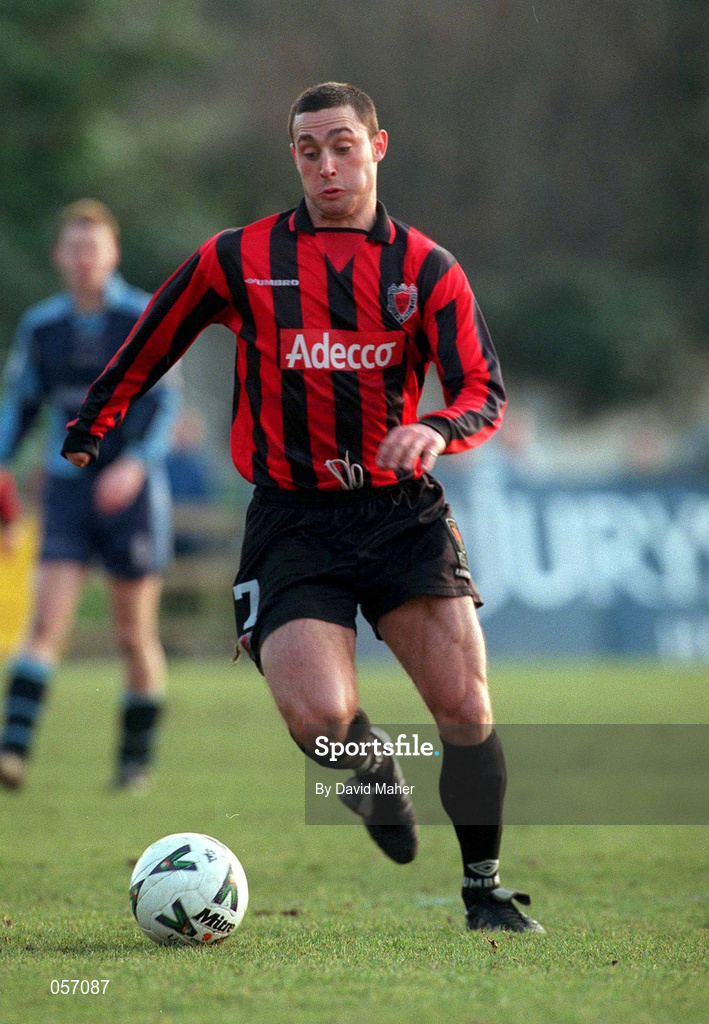 18 February 2001; Dave Morrison of Bohemians during the Eircom League Premier Division match between UCD and Bohemians at Belfield Park in Dublin. Photo by David Maher/Sportsfile