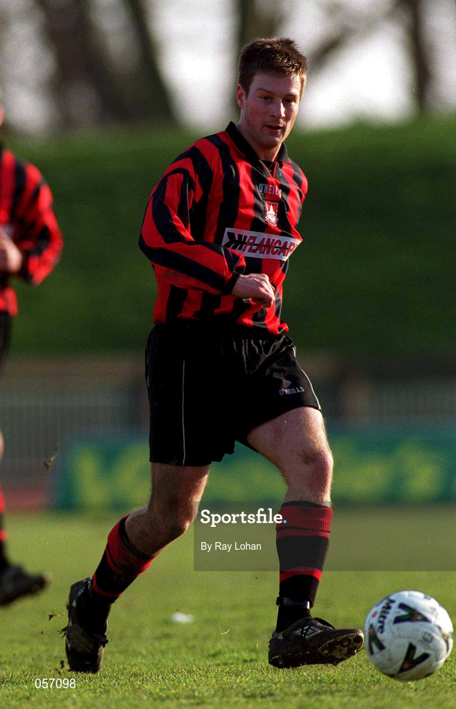 18 February 2001; Wesley Byrne of Longford Town during the Eircom League Premier Division match between Shamrock Rovers and Longford Town at Morton Stadium in Santry, Dublin. Photo by Ray Lohan/Sportsfile