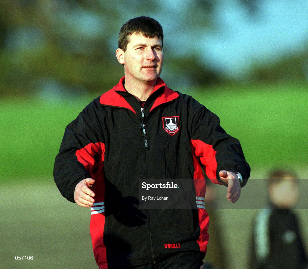 18 February 2001; Longford Town manager Stephen Kenny during the Eircom League Premier Division match between Shamrock Rovers and Longford Town at Morton Stadium in Santry, Dublin. Photo by Ray Lohan/Sportsfile
