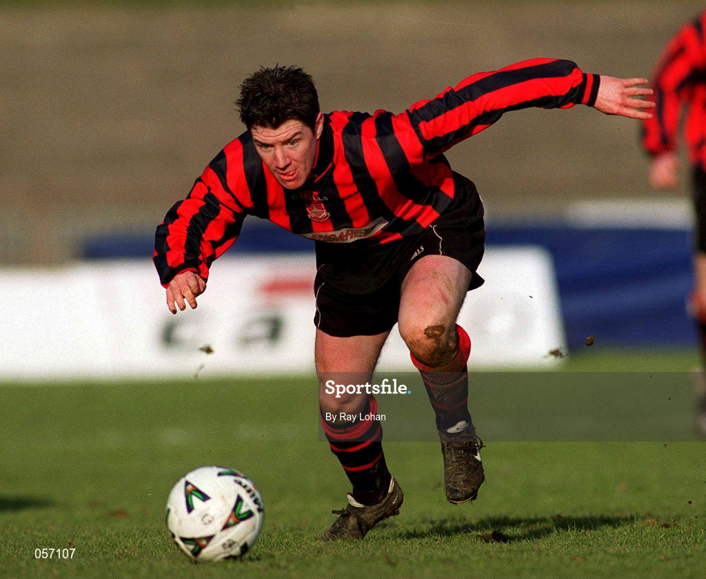 18 February 2001; Alan Murphy of Longford Town during the Eircom League Premier Division match between Shamrock Rovers and Longford Town at Morton Stadium in Santry, Dublin. Photo by Ray Lohan/Sportsfile