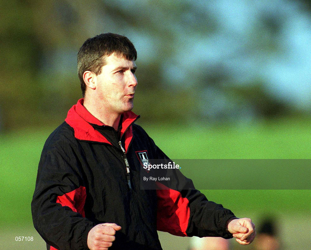 18 February 2001; Longford Town manager Stephen Kenny during the Eircom League Premier Division match between Shamrock Rovers and Longford Town at Morton Stadium in Santry, Dublin. Photo by Ray Lohan/Sportsfile
