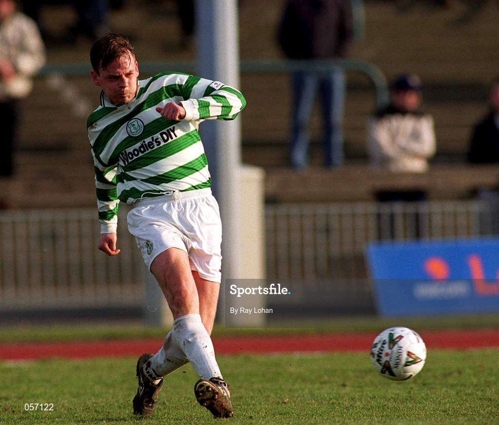 18 February 2001; Gareth Cronin of Shamrock Rovers during the Eircom League Premier Division match between Shamrock Rovers and Longford Town at Morton Stadium in Santry, Dublin. Photo by Ray Lohan/Sportsfile