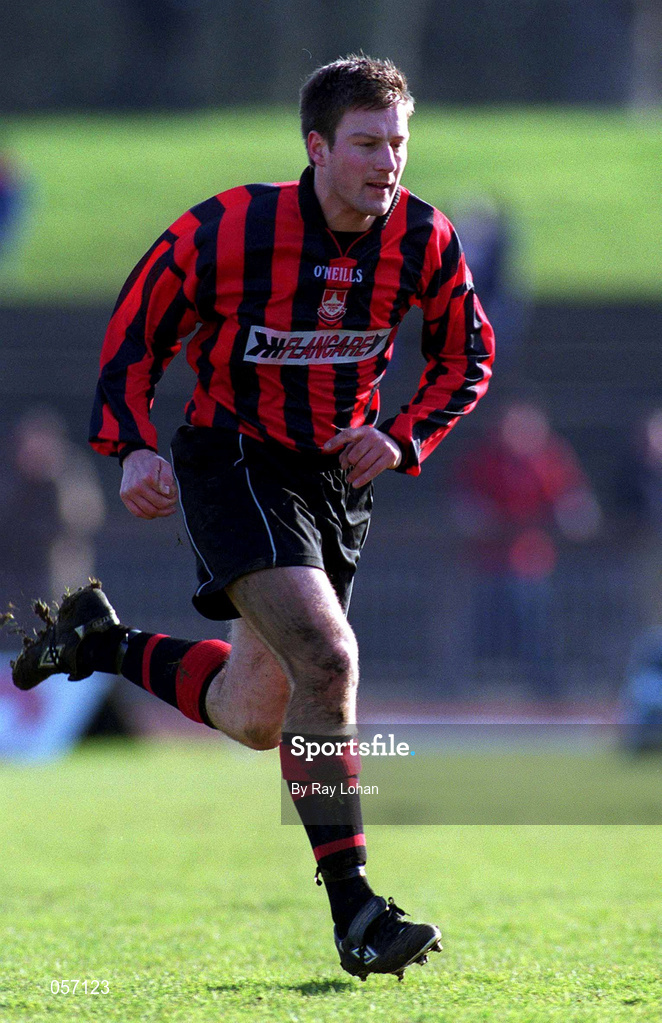 18 February 2001; Wesley Byrne of Longford Town during the Eircom League Premier Division match between Shamrock Rovers and Longford Town at Morton Stadium in Santry, Dublin. Photo by Ray Lohan/Sportsfile