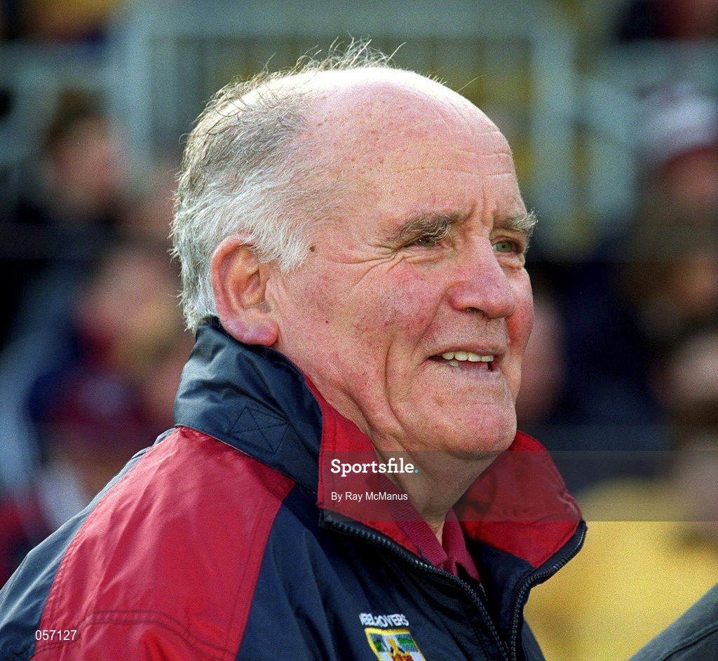 18 February 2001; Dr Mick Loftus, GAA official, during the AIB All-Ireland Senior Club Football Championship Semi-Final match between Crossmolina Deel Rovers and Bellaghy Wolfe Tones at Brewster Park in Enniskillen, Fermanagh. Photo by Ray McManus/Sportsfile