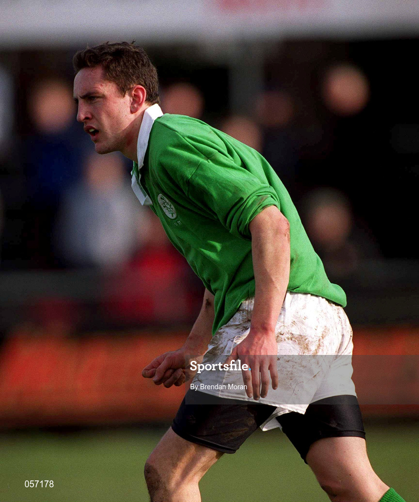 16 February 2001; Kieran Lewis of Ireland during the U21 Rugby International match between Ireland and France at Templeville Road in Dublin. Photo by Brendan Moran/Sportsfile