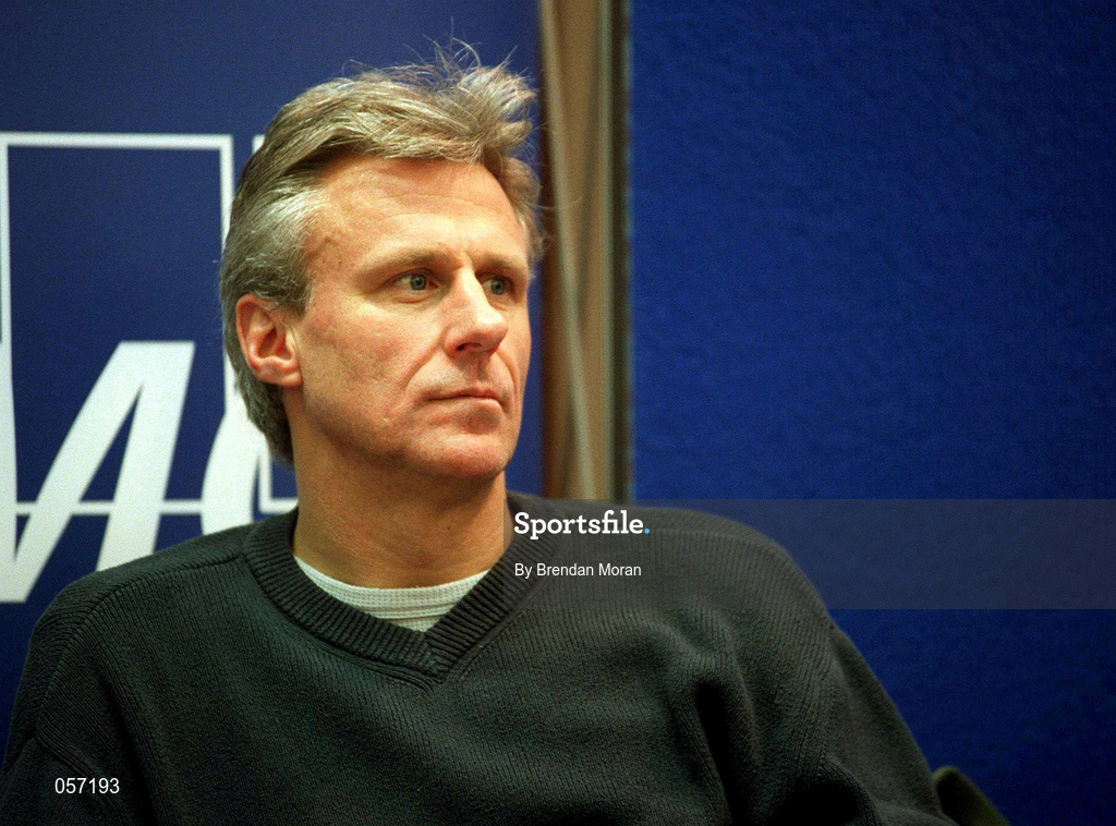 21 February 2001; Bjorn Borg during a press conference ahead of the KPMG Tennis Challenge / ATP Tour of Champions event to be held at The Point Depot in Dublin. Photo by Brendan Moran/Sportsfile