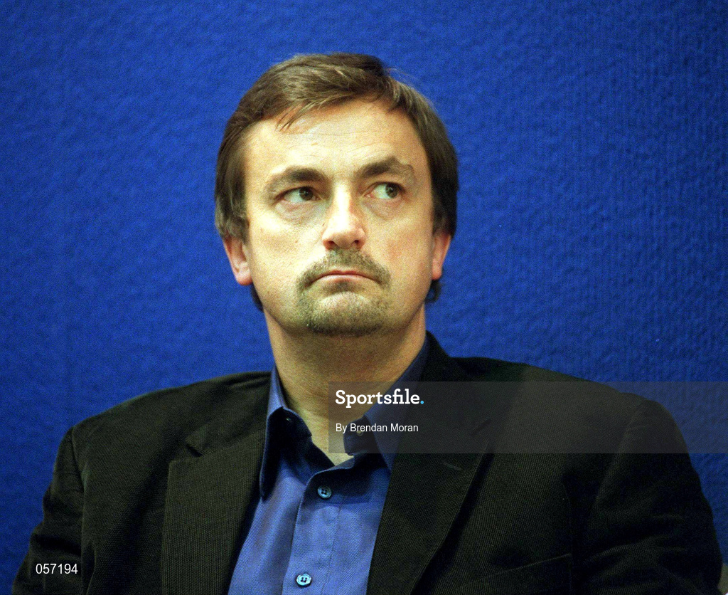 21 February 2001; Henri Leconte during a press conference ahead of the KPMG Tennis Challenge / ATP Tour of Champions event to be held at The Point Depot in Dublin. Photo by Brendan Moran/Sportsfile