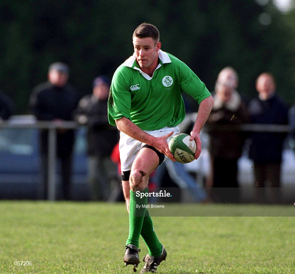 16 February 2001; Gary Browne of Ireland during the U21 Rugby International match between Ireland and France at Templeville Road in Dublin. Photo by Matt Browne/Sportsfile