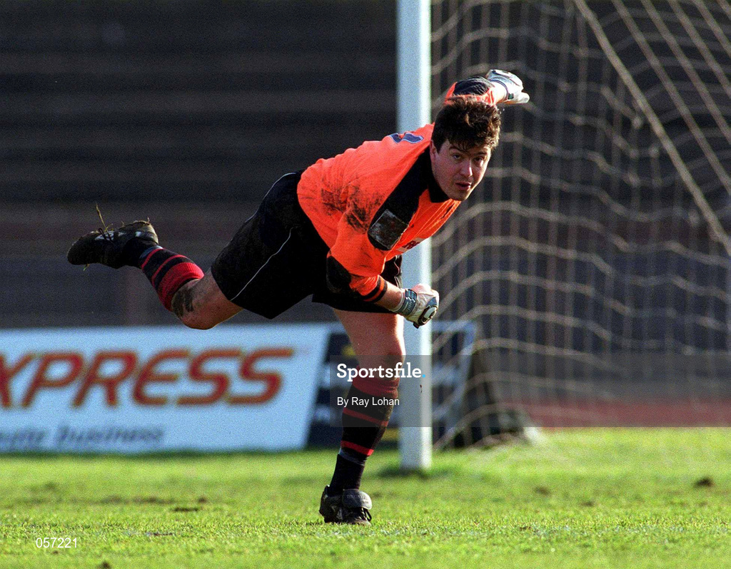 18 February 2001; Stephen O'Brien of Longford Town during the Eircom League Premier Division match between Shamrock Rovers and Longford Town at Morton Stadium in Santry, Dublin. Photo by Ray Lohan/Sportsfile