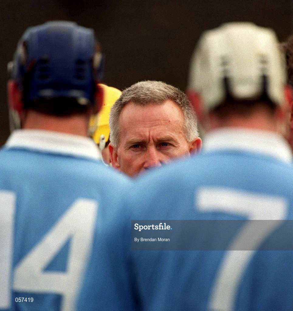 25 February 2001; Graigue Ballycallan manager Jim Neary during the AIB All-Ireland Senior Club Hurling Championship Semi-Final between Graigue Ballycallan and Sixmilebridge at Semple Stadium in Thurles, Tipperary. Photo by Brendan Moran/Sportsfile