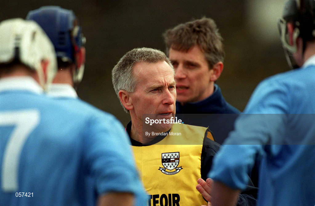 25 February 2001; Graigue Ballycallan manager Jim Neary during the AIB All-Ireland Senior Club Hurling Championship Semi-Final between Graigue Ballycallan and Sixmilebridge at Semple Stadium in Thurles, Tipperary. Photo by Brendan Moran/Sportsfile