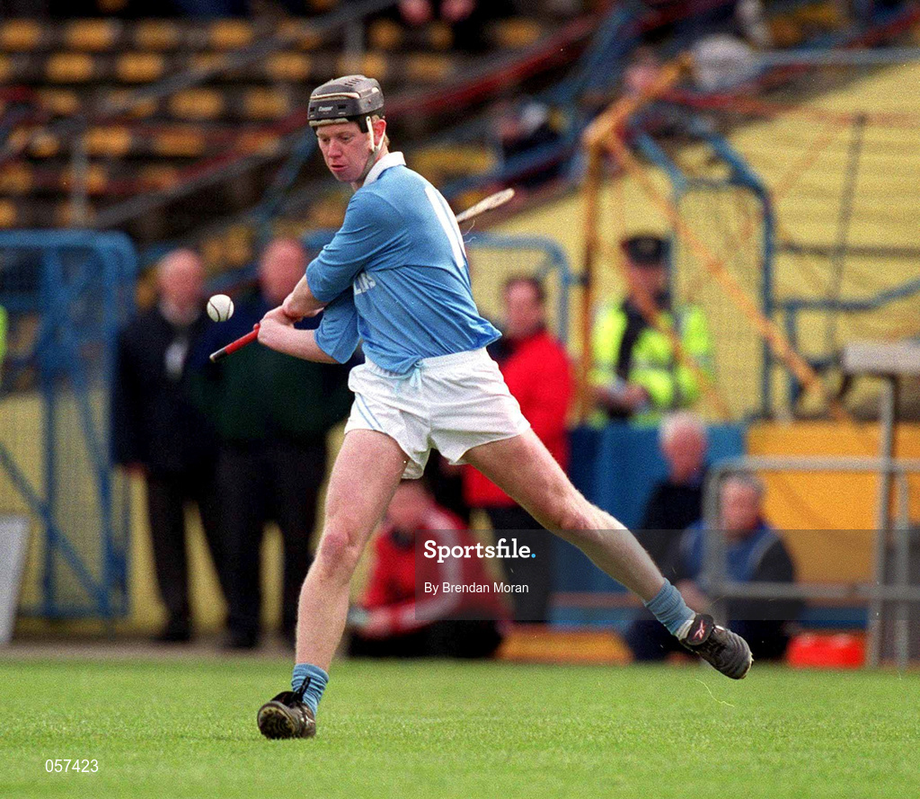 25 February 2001; Michael Hoyne of Graigue Ballycallan during the AIB All-Ireland Senior Club Hurling Championship Semi-Final between Graigue Ballycallan and Sixmilebridge at Semple Stadium in Thurles, Tipperary. Photo by Brendan Moran/Sportsfile