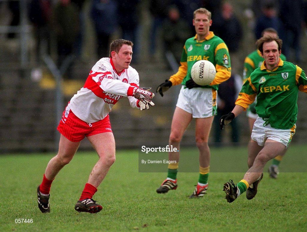 25 February 2001; Paul Murphy of Derry during the Allianz National Football League Division 1B match between Meath and Derry at Páirc Tailteann in Navan, Meath. Photo by Damien Eagers/Sportsfile