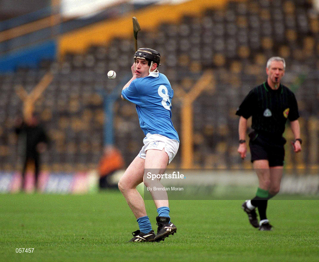 25 February 2001; James Young of Graigue Ballycallan during the AIB All-Ireland Senior Club Hurling Championship Semi-Final between Graigue Ballycallan and Sixmilebridge at Semple Stadium in Thurles, Tipperary. Photo by Brendan Moran/Sportsfile