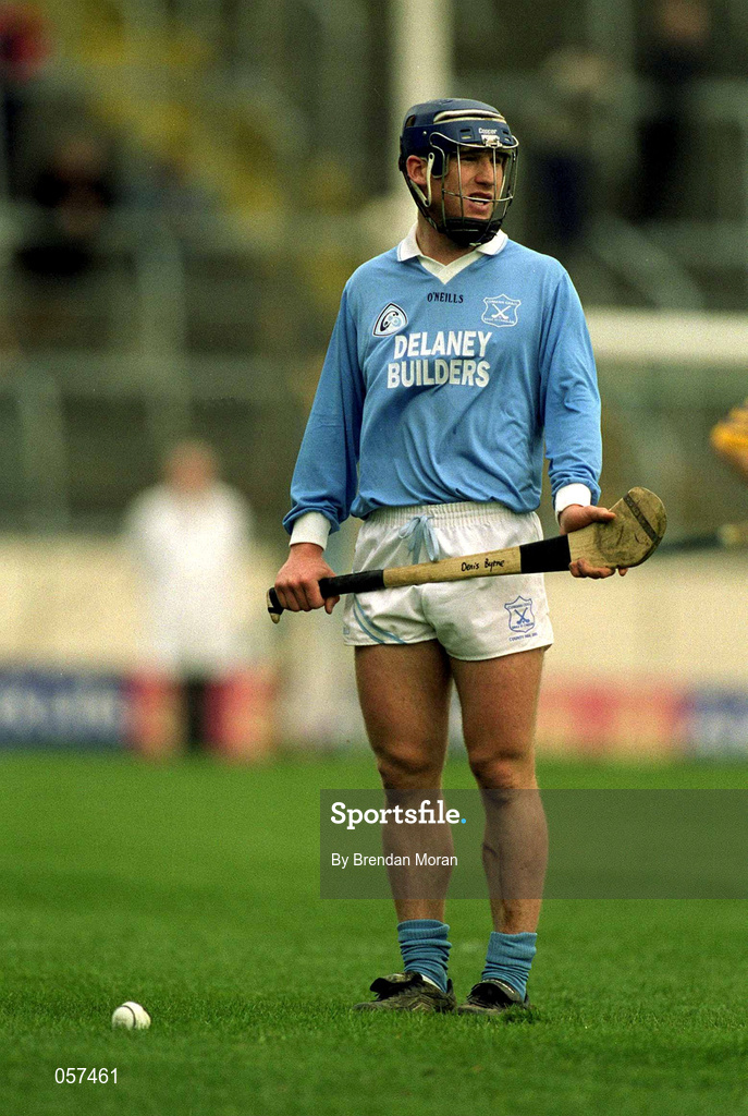 25 February 2001; Denis Byrne of Graigue Ballycallan during the AIB All-Ireland Senior Club Hurling Championship Semi-Final between Graigue Ballycallan and Sixmilebridge at Semple Stadium in Thurles, Tipperary. Photo by Brendan Moran/Sportsfile