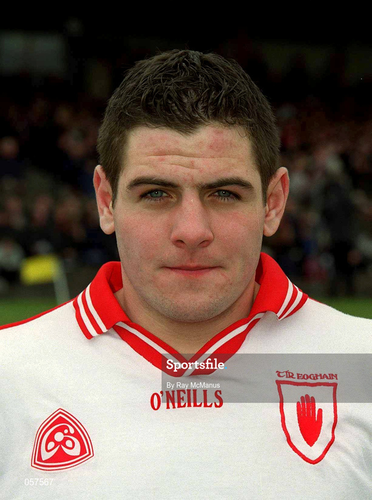 25 February 2001; Michael McGee of Tyrone prior to the Allianz National Football League Division 1A match between Galway and Tyrone at Duggan Park in Ballinasloe, Galway. Photo by Ray McManus/Sportsfile