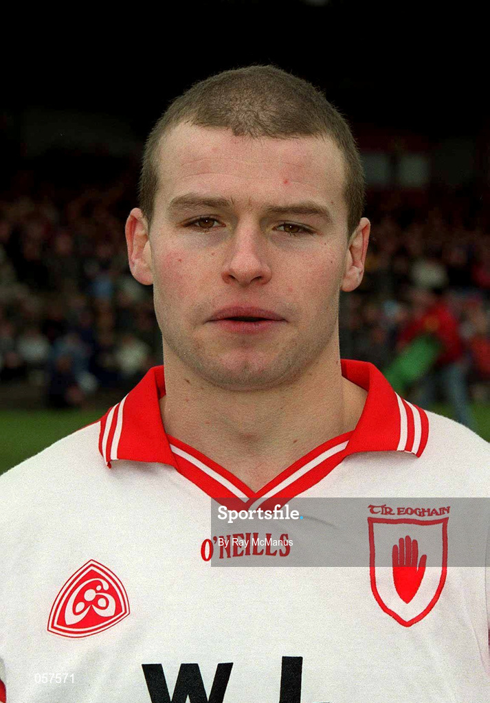 25 February 2001; Sean Teague of Tyrone prior to the Allianz National Football League Division 1A match between Galway and Tyrone at Duggan Park in Ballinasloe, Galway. Photo by Ray McManus/Sportsfile