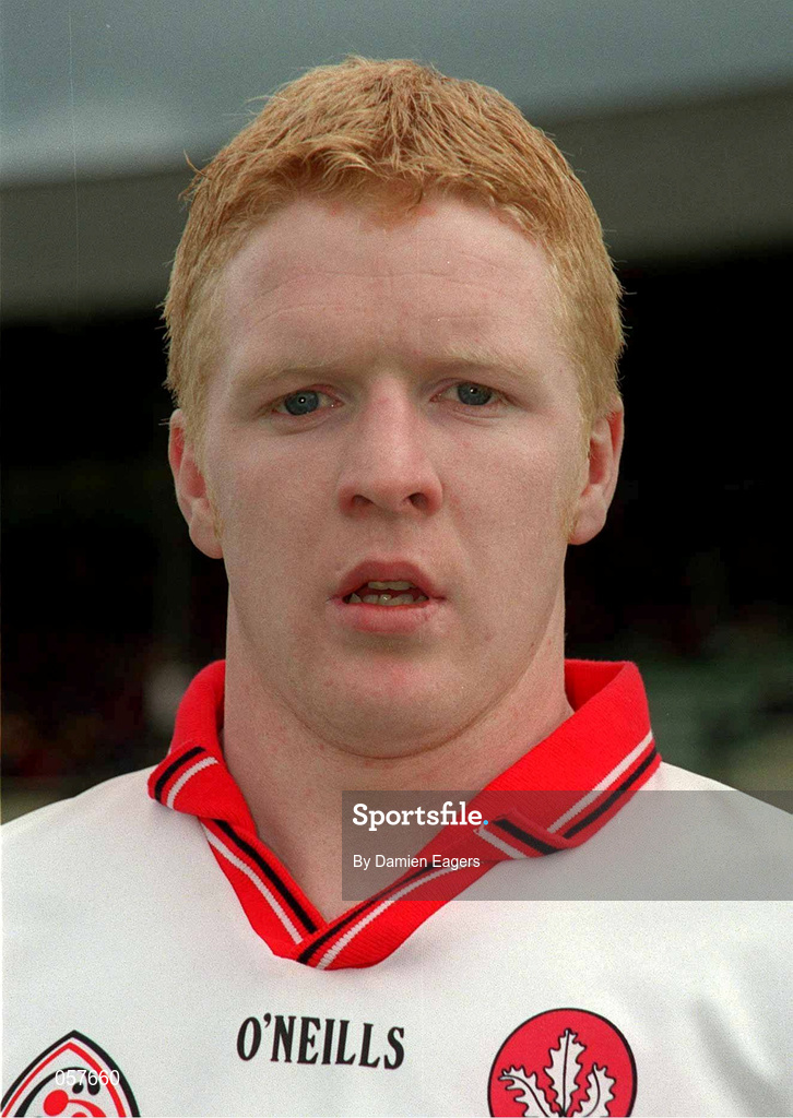 25 February 2001; Adrian Heaney of Derry prior to the Allianz National Football League Division 1B match between Meath and Derry at Páirc Tailteann in Navan, Meath. Photo by Damien Eagers/Sportsfile