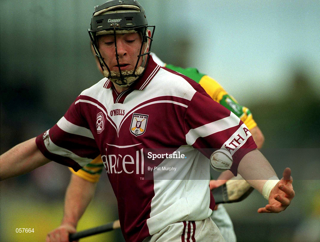 25 February 2001; Eugene Cloonan of Athenry during the AIB All-Ireland Senior Club Hurling Championship Semi-Final match between Athenry and Dunloy at Parnell Park in Dublin. Photo by Pat Murphy/Sportsfile