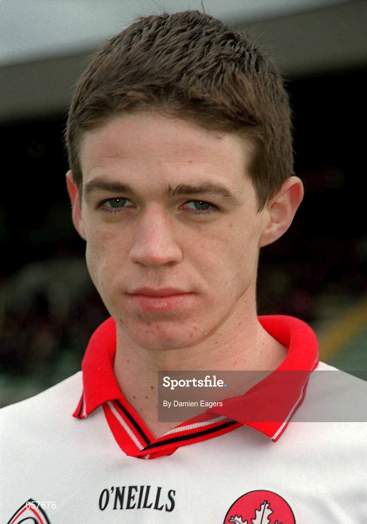 25 February 2001; Paul Carton of Derry prior to the Allianz National Football League Division 1B match between Meath and Derry at Páirc Tailteann in Navan, Meath. Photo by Damien Eagers/Sportsfile