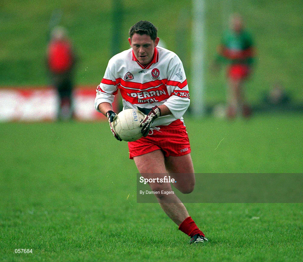 25 February 2001; Paul Murphy of Derry during the Allianz National Football League Division 1B match between Meath and Derry at Páirc Tailteann in Navan, Meath. Photo by Damien Eagers/Sportsfile