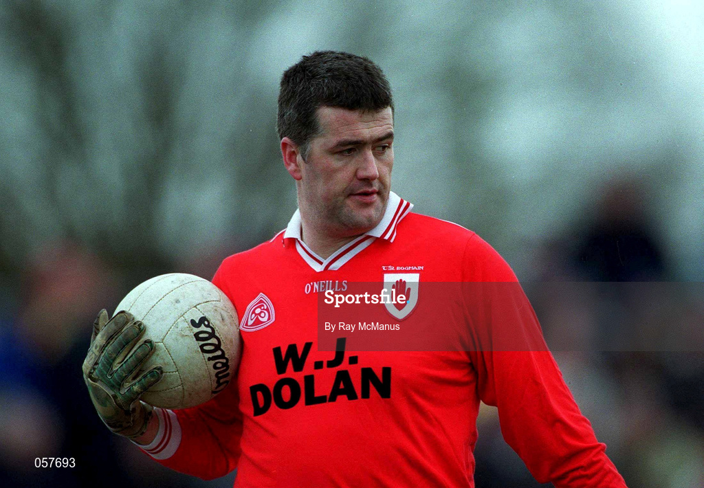 25 February 2001; Finbar McConnell of Tyrone during the Allianz National Football League Division 1A match between Galway and Tyrone at Duggan Park in Ballinasloe, Galway. Photo by Ray McManus/Sportsfile